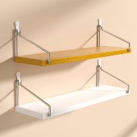 无孔储物架壁挂式壁挂式书架卧室分隔器物空间利用路由器放置架