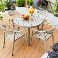 户外桌椅别墅庭院休闲露天阳台铝合金椅休闲茶桌室外院子外摆餐桌