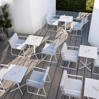 北欧户外桌椅铝合金花园简单现代咖啡桌花园设计师阳台B&B家具