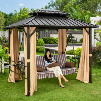 户外秋千庭院摇椅阳台露台室外休闲网红院子家用多人秋千躺床躺椅