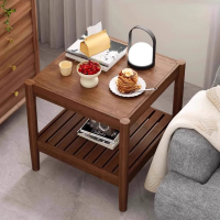 中式实木边几客厅家用简易方桌沙发边柜阳台小茶几卧室床头小桌子