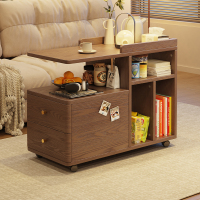 北欧实木茶几可移动边几小户型客厅家用小推车沙发边柜高级小茶桌