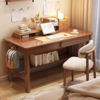 实木书桌卧室家用40cm宽电脑桌小户型中小学生写字桌儿童学习桌子