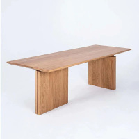 新中式实木茶桌白蜡木现代简约休闲茶台客厅书桌阳台泡茶桌喝茶桌