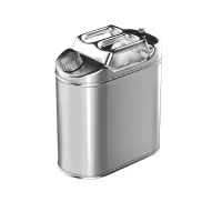 鸿启纳 不锈钢汽油桶 (铝合金盖) HQN-YT01[201]升级加厚 立式(高)10升 (单位:个)