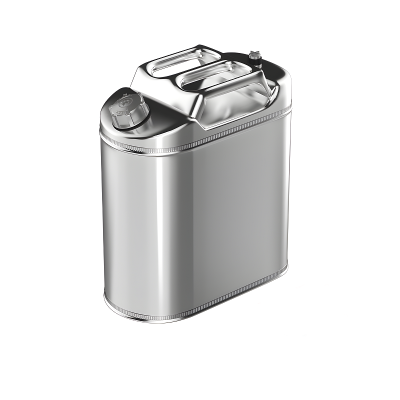 鸿启纳 不锈钢汽油桶 (铝合金盖) HQN-YT01[201]升级加厚 立式(高)10升 (单位:个)