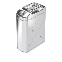 鸿启纳 不锈钢汽油桶(铝合金盖) HQN-YT02[201]升级加厚 立式 20升 (单位:个)