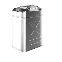 鸿启纳 不锈钢汽油桶(铝合金盖) HQN-YT04[201]升级加厚 方形 40升 (单位:个)