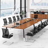 办公桌会议桌长桌简约现代长方形培训洽谈桌