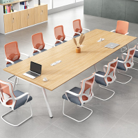 会议桌长条桌洽谈培训桌简约会议室开会议桌椅组合