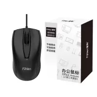 富勒fuhlen L102S商务办公有线鼠标 (计价单位:个)黑色