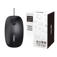 富勒fuhlen L105S商务办公有线鼠标 (计价单位:个)黑色
