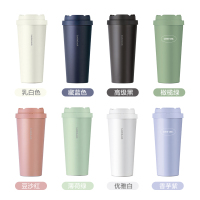 乐扣乐扣(LOCK&LOCK)元气弹跳咖啡杯商务办公马克杯便携车载大容量保温杯随行杯 550ML LHC3249