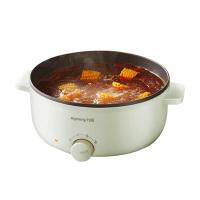 九阳 电火锅家用电蒸锅大功率上蒸下煮分体式涮肉火锅多功能不粘6L升 电热电煮锅 HG60-G656.