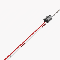 傲芒 AM-BZD-16 2W IP66 DC3.7V 红光 LED 斜拉线 频闪 常亮 太阳能警示灯 (计价单位:盏)