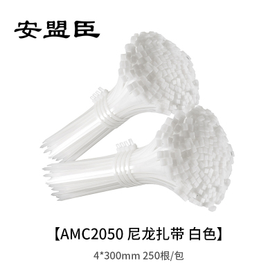 安盟臣AMC2050尼龙扎带4*300mm 白色 250根/包