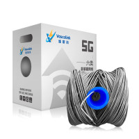 维斯科 VasF-C6-56GY 0.56mm线径 六类4对非屏蔽网线 305.00米/箱(计价单位:箱)灰色