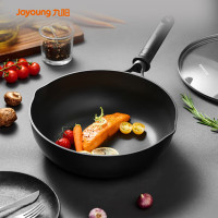 九阳（Joyoung）炒锅煎锅不粘锅平底少油烟燃气煤气电磁炉通用烹饪煎蛋煎牛排锅具 CLB2861D炒锅带盖 28cm