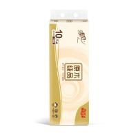 清风B00A7MCE5原木经典无芯卷纸4层70g10卷*1提