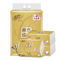 清风BR31M7JE原木金装M码4层90抽/包