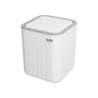 BDO-6204海浪纹桌面弹盖杂物桶星际白