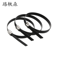 路轶森 304不锈钢包塑自锁扎带 5.6*350mm 条