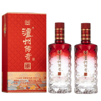 泸州老窖 泸州传奇恒运祥福浓香型白酒 500ml*2瓶