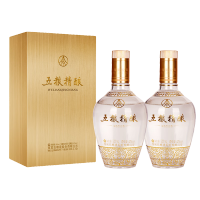 五粮液 五粮精酿拉丝金浓香型白酒52度 500mL*2瓶