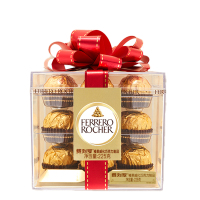 费列罗榛果威化巧克力 18粒 方形礼盒装