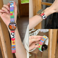 卡通胡迪适用于oppowatchX2手表硅胶表带watch4pro女生新款3磁吸3264