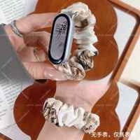 适用小米手环10表带大肠发圈手腕带9/8/7/6/5/4/3代NFC通用替换带智能配件小众高级感十九带新国风个性3264