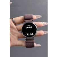 适用华为GT5表带新款酒红平纹尼龙编织华为gt4表带夏女gt2表带创意磁吸扣gt3荣耀magic2表带小红书同款3264