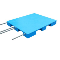 宁储 塑料托盘 平板九脚托盘 140*120*14cm+4钢 张