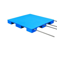 宁储 塑料托盘 平板九脚托盘 140*140*14cm+4钢 张