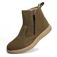 麒燕 防砸防刺穿伤害双拉链防护鞋9022/双