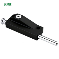 亿维顿 防盗落地插锁 哑黑钥匙款/个