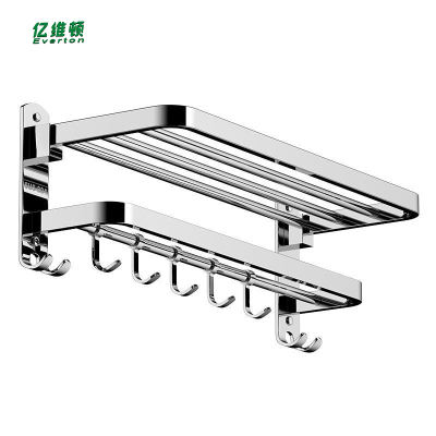 亿维顿 不锈钢浴室毛巾架置物架 68*24*20cm/个