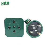 亿维顿 防摔插头 25A圆脚插头 个