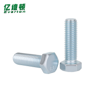 亿维顿 8.8级镀锌外六角螺丝 m10*40 个