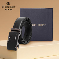 SHERIDAN喜来登男士商务时尚牛皮自动扣腰带NL190453S（不配绒布袋）