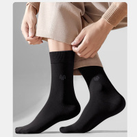 恒源祥 AM150550恒源祥抗菌中通全棉男袜5双装