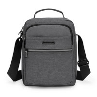 恒源祥男包 单肩包男斜挎包休闲男士包包背包小包 HYX0536黑色 黑色