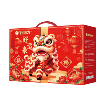 好丽友零食 巧克力派 薯片 蘑古力 休闲零食 节日送礼年货礼盒 好运来329g