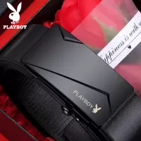 花花公子男款皮带真皮2025新款无牙内扣式休闲裤带自动扣牛皮腰带