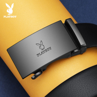 花花公子男士皮带真皮自动扣商务休闲牛皮裤带2024新款时尚潮腰带