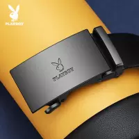 花花公子男士皮带真皮自动扣商务休闲牛皮裤带2024新款时尚潮腰带