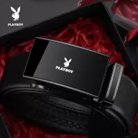 花花公子男士皮带真皮2025年新款自动扣休闲纯皮腰带潮流牛皮裤带