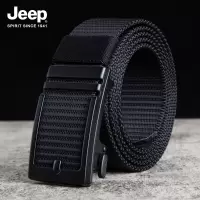 JEEP SPIRIT吉普青年时尚搭配休闲裤正品帆布无牙自动扣腰带皮带