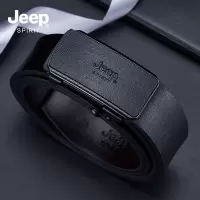 JEEP SPIRIT吉普新款内穿皮带无牙无孔自动扣男士休闲裤带男腰带