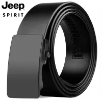 Jeep spirit男士皮带头层牛皮真皮自动扣休闲青年男式腰带商务裤